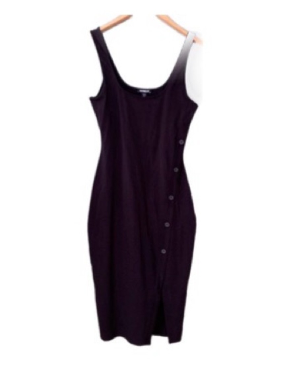 Express black straps sleeveless buttons casual summer bodycon size M
